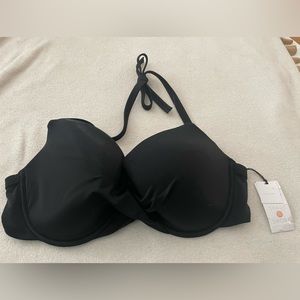 Brand new with tags Black bikini top size 36B from shade and shore